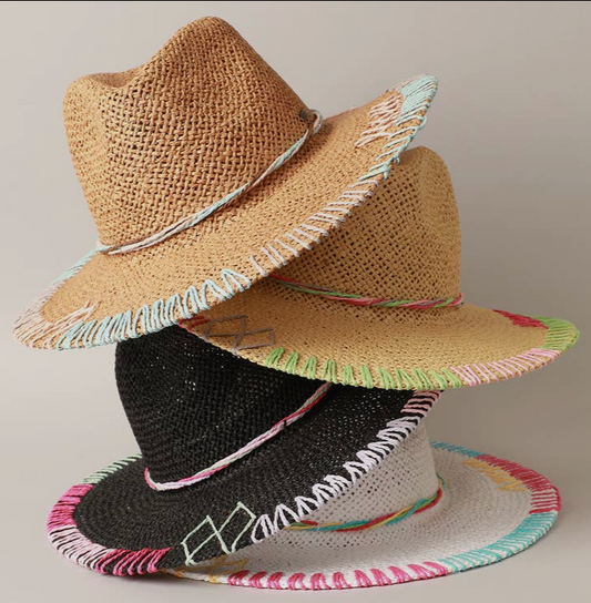 Multi-Colored Panama Hat