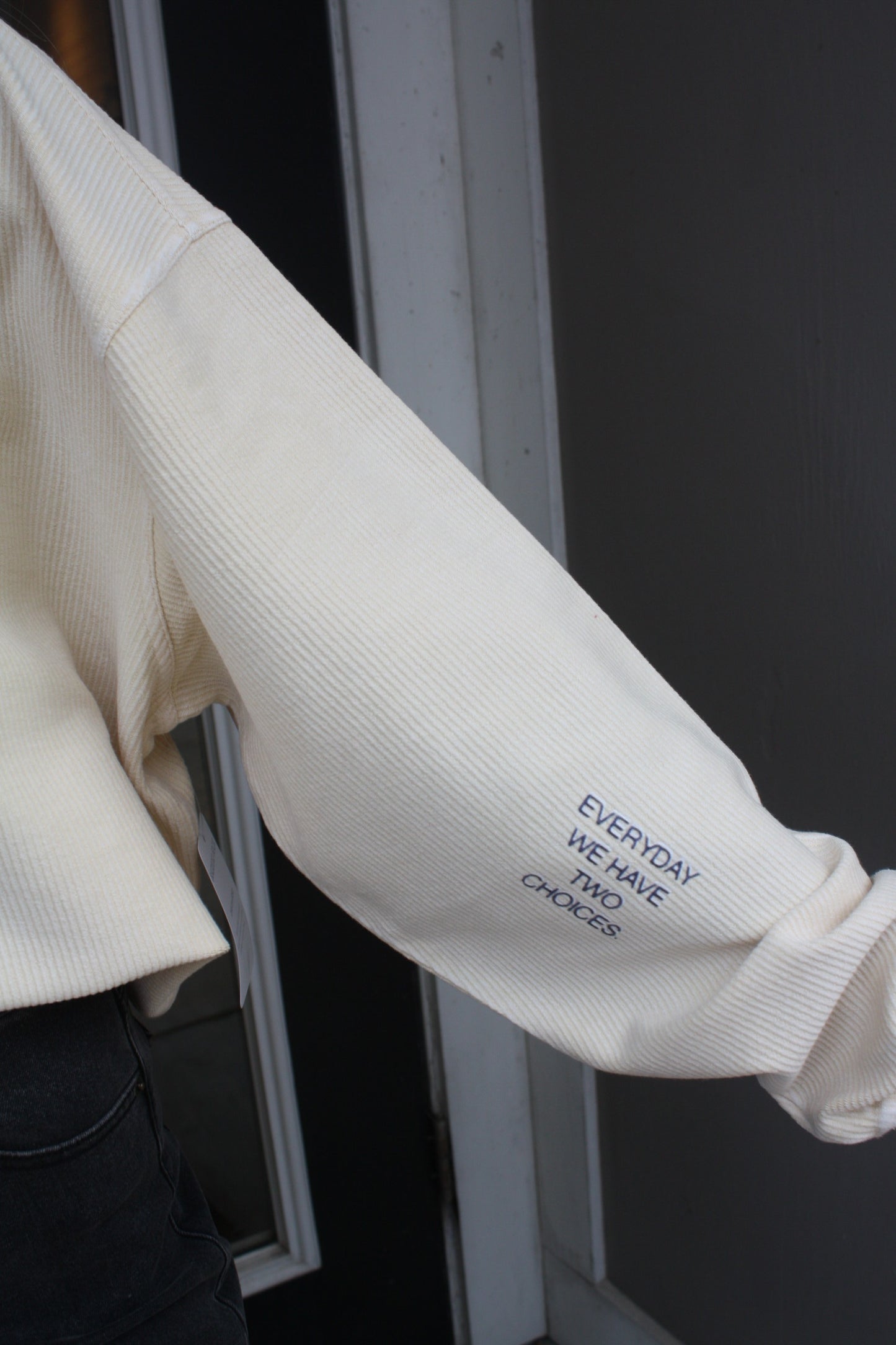 Get Out of Bed Corded Sweatshirt