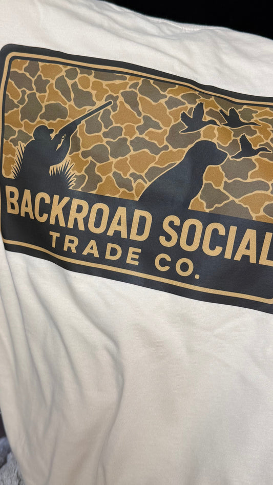 Duck Hunter and Dog Camo Tee - Kids