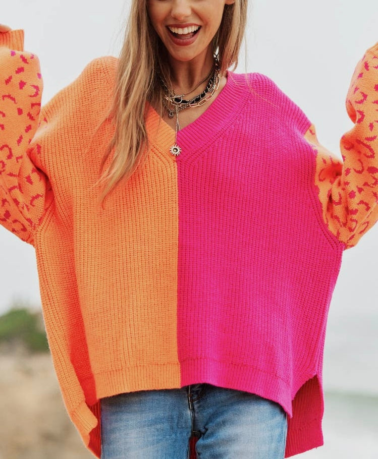 Neon Leopard Sweater