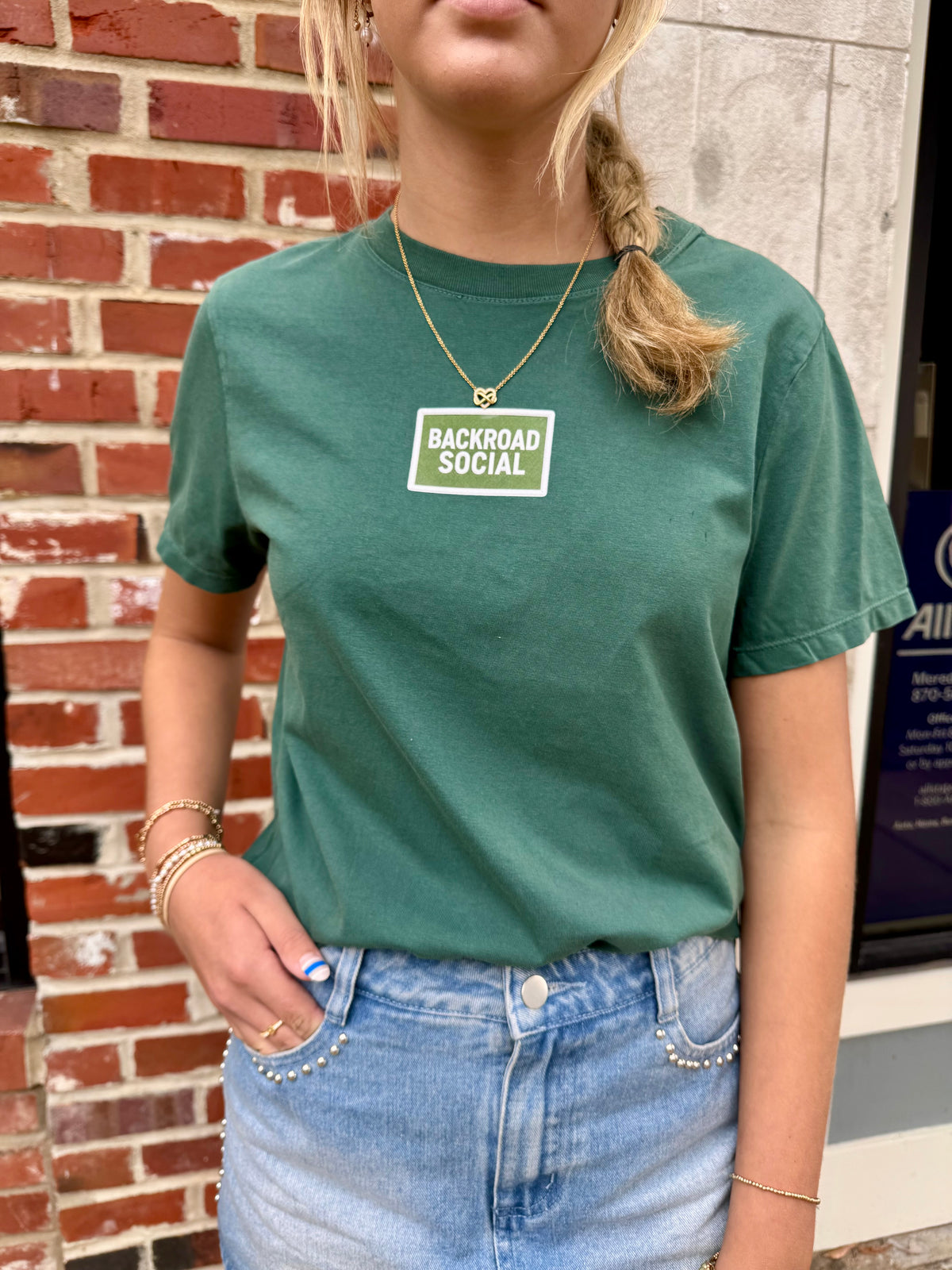 Backroad Social Faux Patch Tee