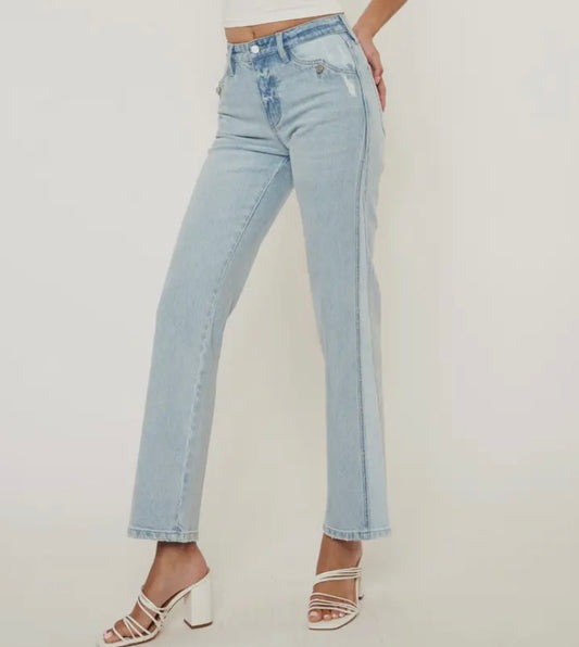 Light Wash High Rise Jeans