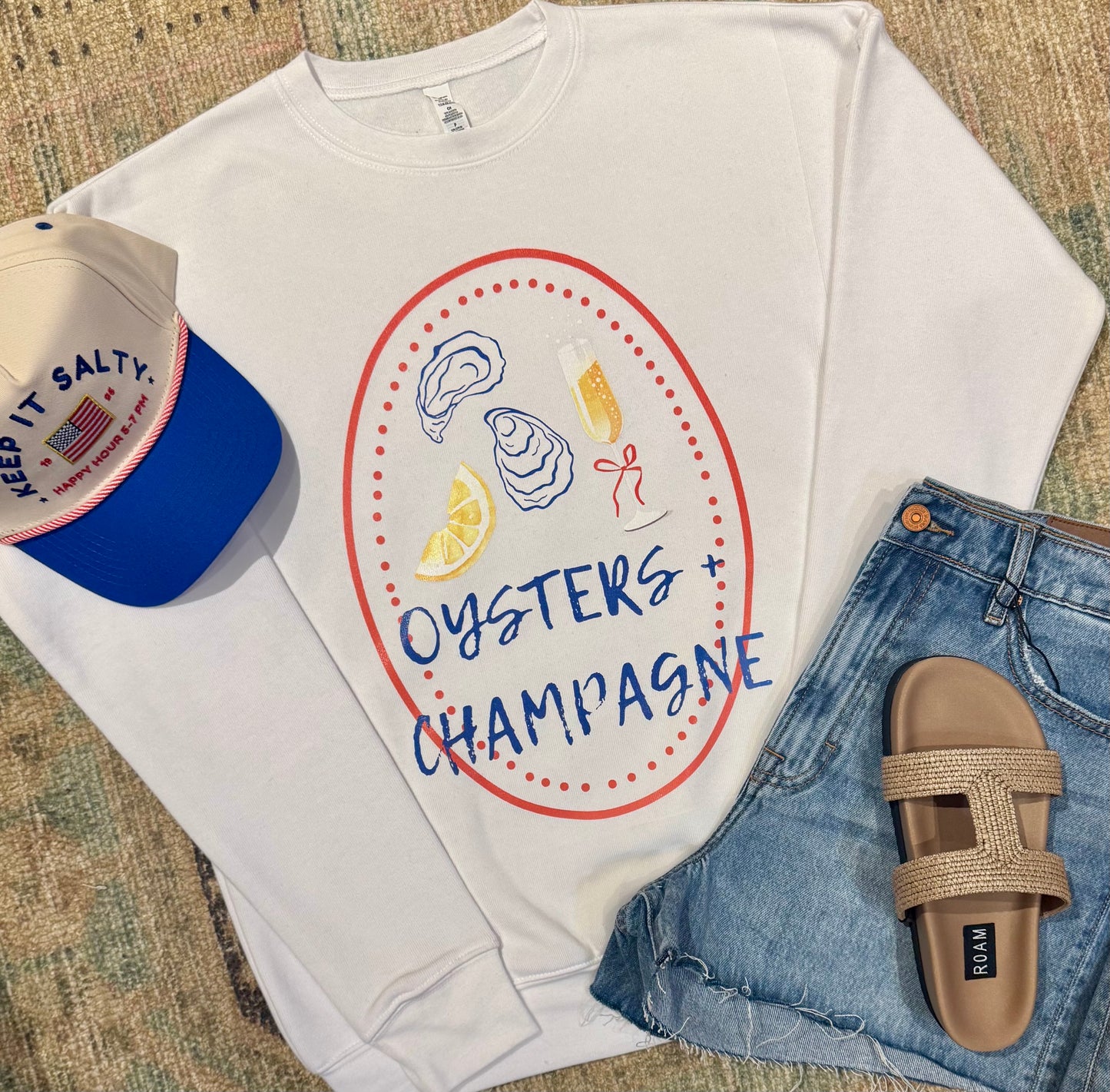 Oysters and Champagne Sweatshirt