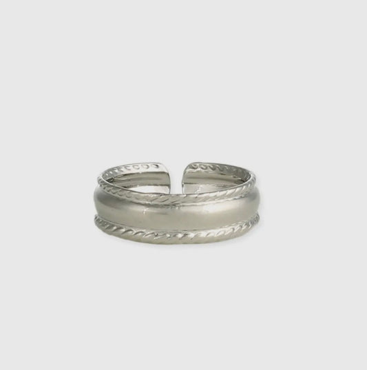 Silver Adjustable Toe Ring