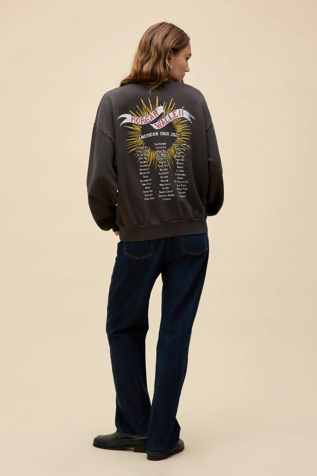 Morgan Wallen Classic Eagle Oversized Crew Sweatshirt