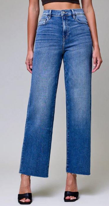 Logan Medium Dark Stretch Dad Jean