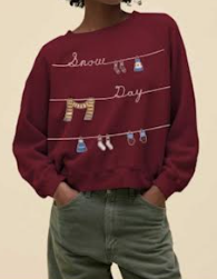 Snow Day Raglan Sweatshirt