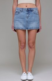 Medium Light Classic Micro Mini Skirt