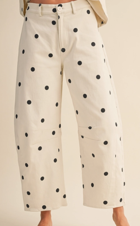 Polkadot Barrel Pants