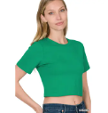 Round Neck Cropped Top