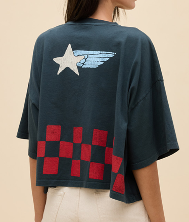 Yonkers Speedway Cropped OS Tee