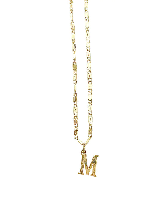 Solid Initial Necklace