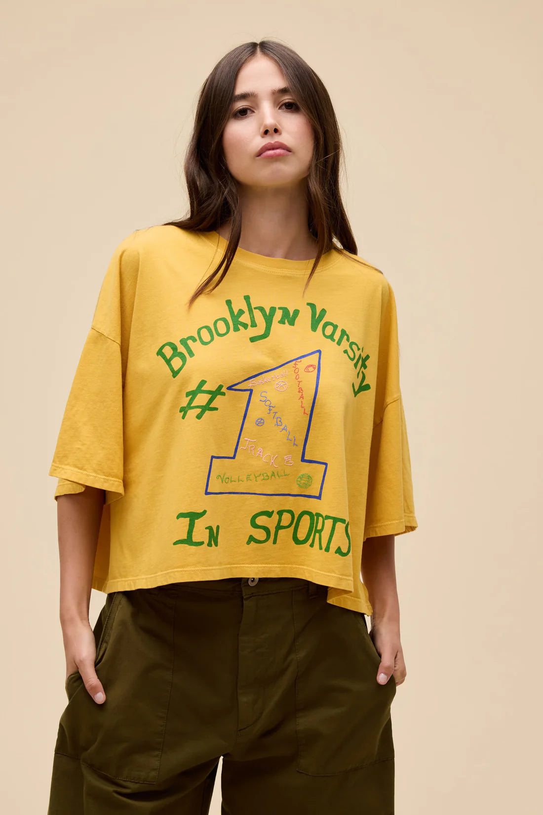 Number One In Sports Cropped OS Tee