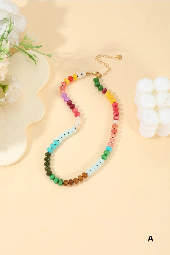 Natural Agate Gemstone Necklace