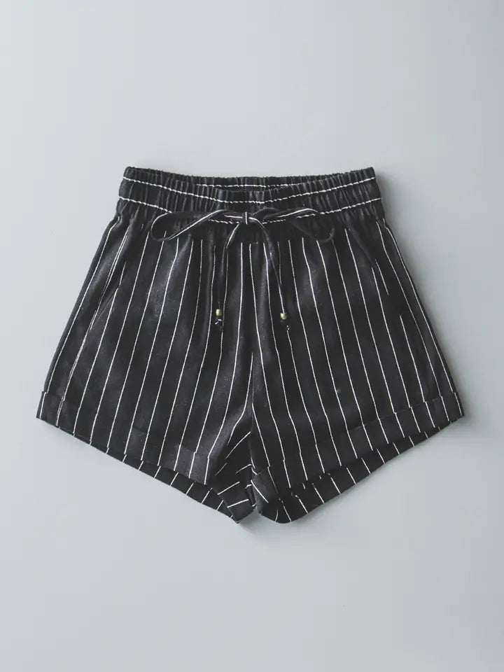 Relaxed Fit Linen Blend Shorts