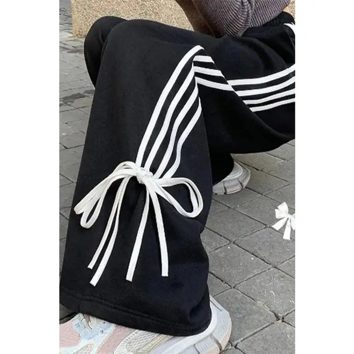 Y2k Straight Stripe Sweatpants