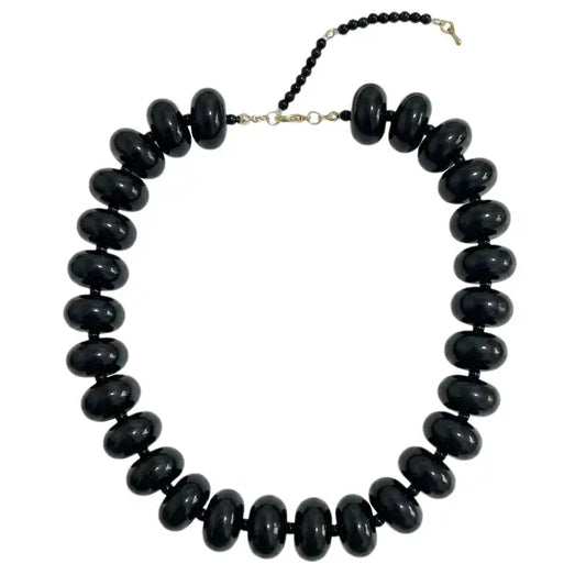 Bailey Chunky Beaded Necklace- Black
