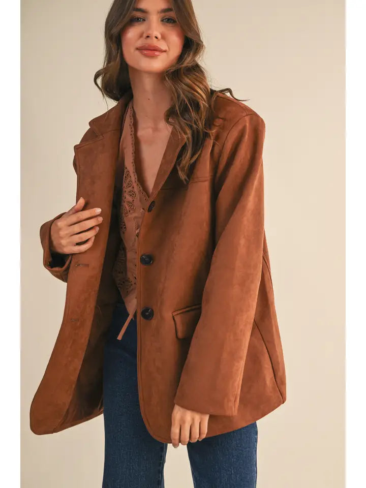 collared side pockets smoked band jacket