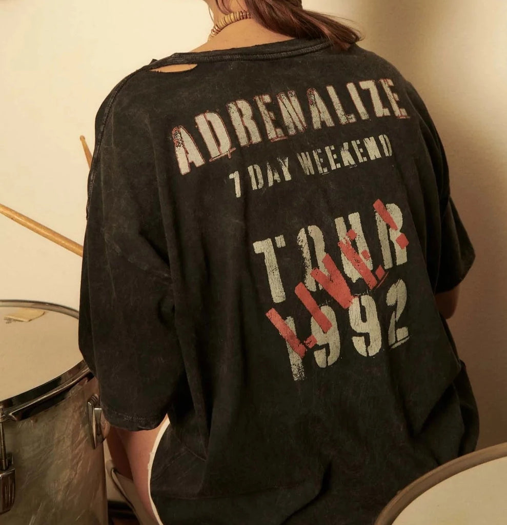 Def Leappard Adrenalize Tour Oversize Graphic Tee