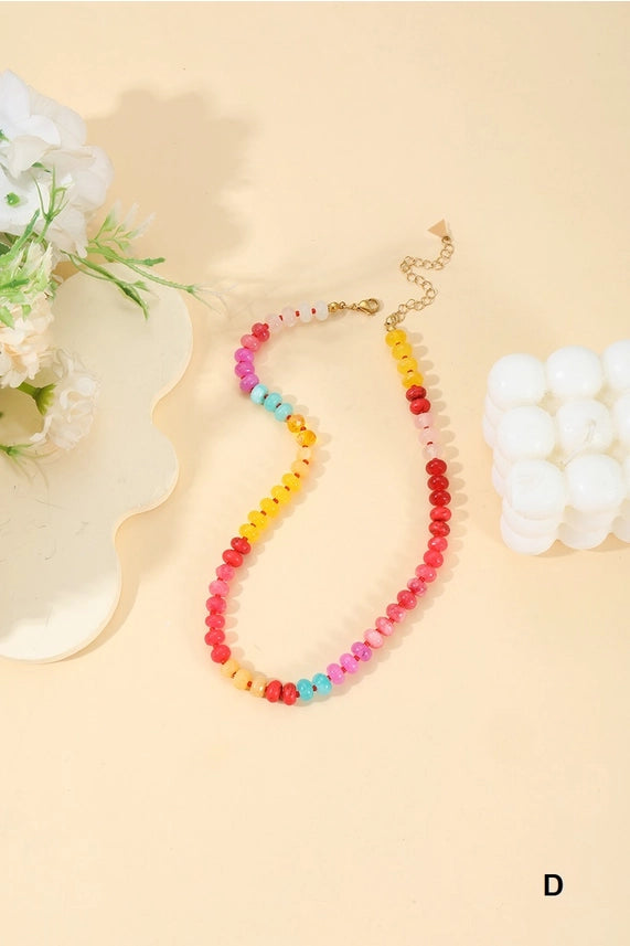 Natural Agate Gemstone Necklace