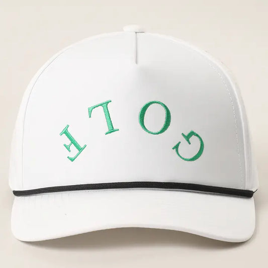 Golf Upside Down Solid Color Premium Materials Trucker Hat