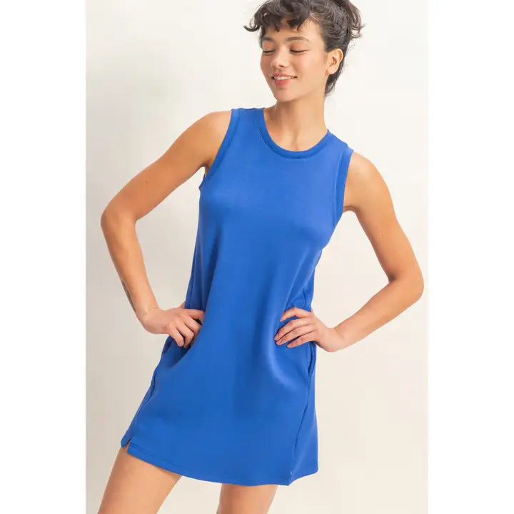 Crew Neck Tank Mini Dress