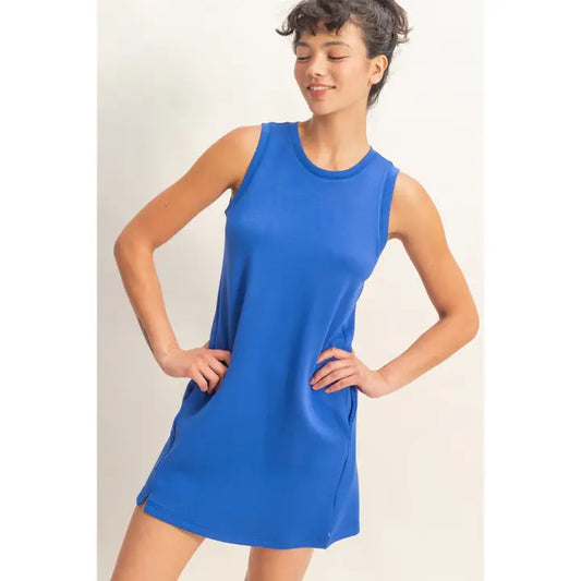 Crew Neck Tank Mini Dress