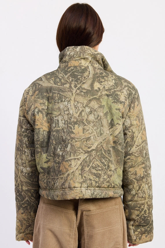Woodland Camo Puffer Jacket