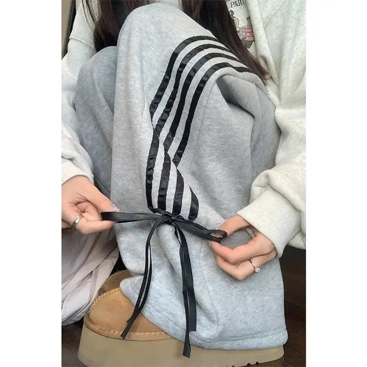 Y2k Straight Stripe Sweatpants