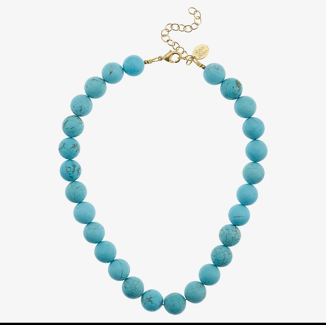 Turquoise Susan Shaw Beaded Necklace