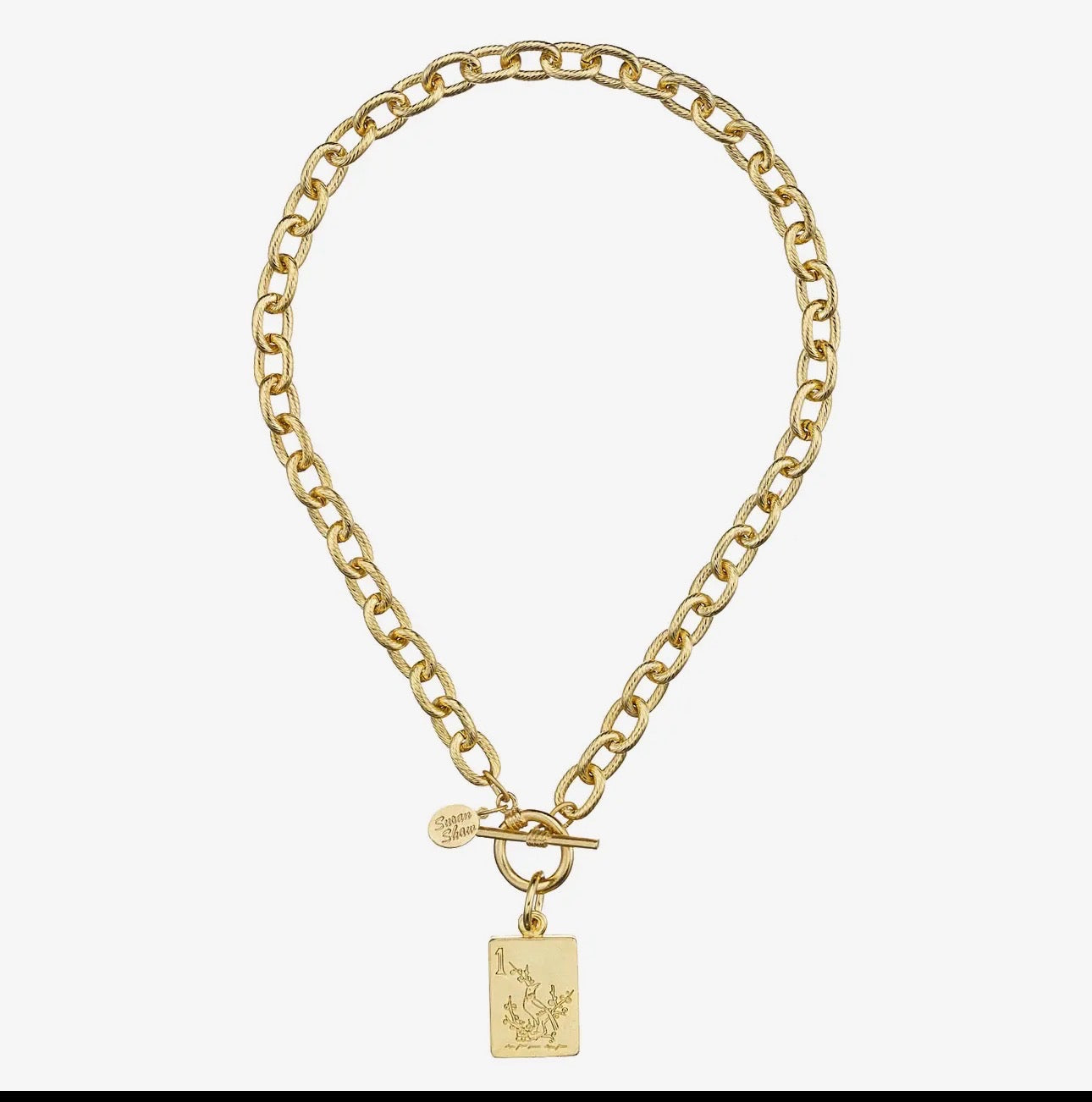 Bird Bam Mahjong Toggle Necklace