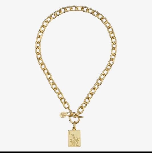 Bird Bam Mahjong Toggle Necklace