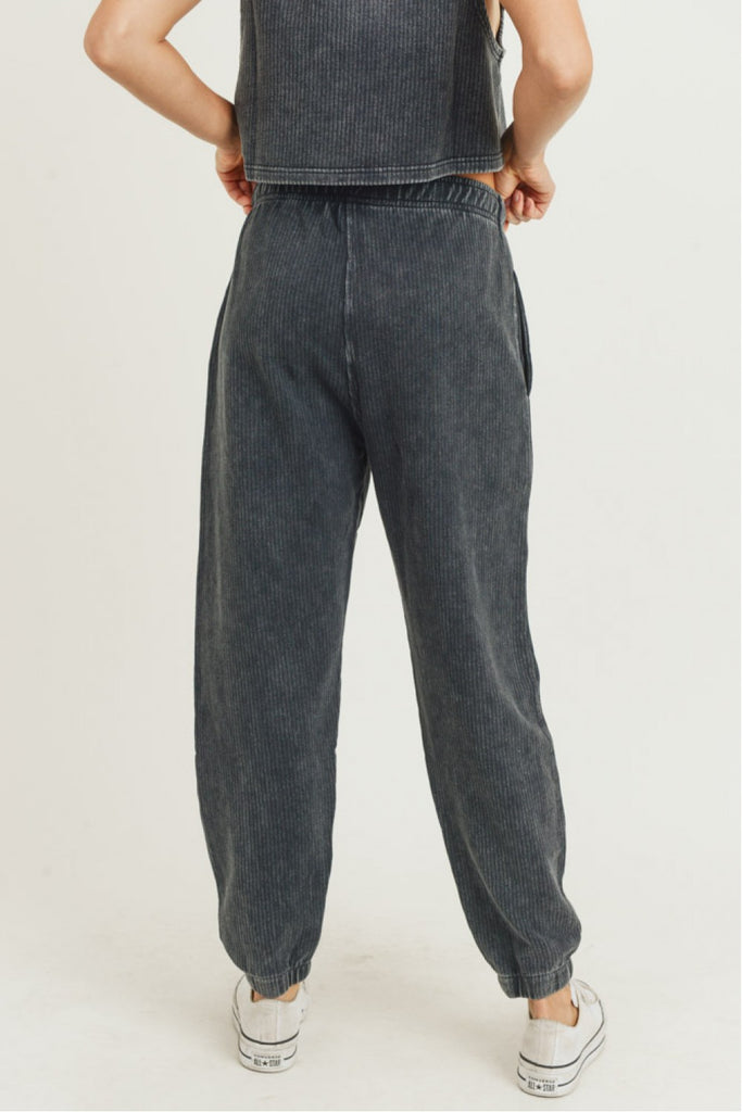 Mineral-Washed Joggers