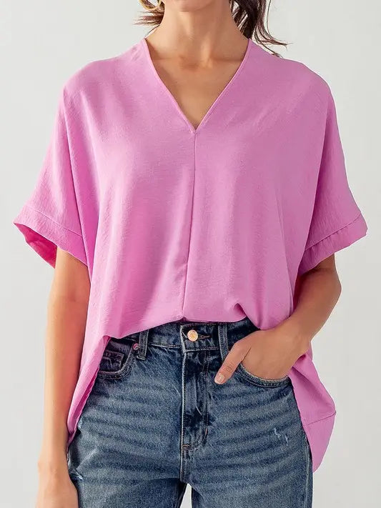 Breezy Airflow V-Neck Top