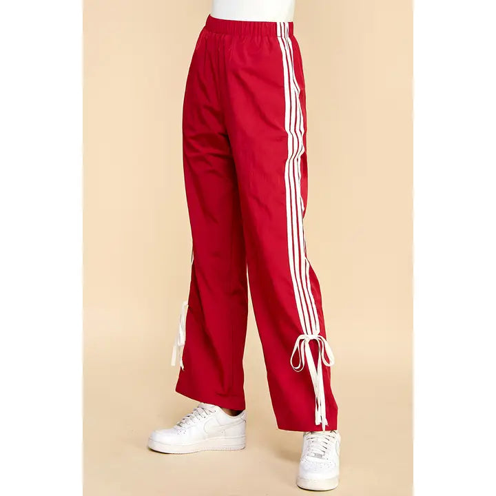 Straight Leg Striped Sweatpants