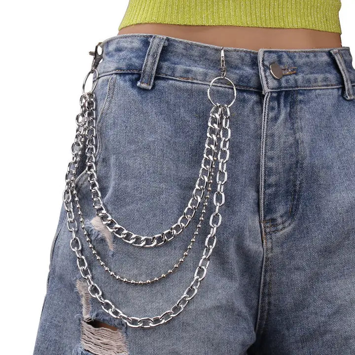 Retro Hip Hop Pants Chain