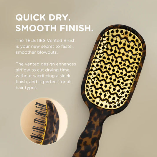 Vented Hair Brush - Tortoise