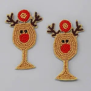 Rudolph Beaded Earrings
