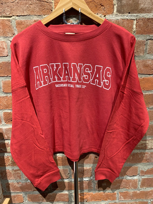 Arkansas Long Sleeve Crop