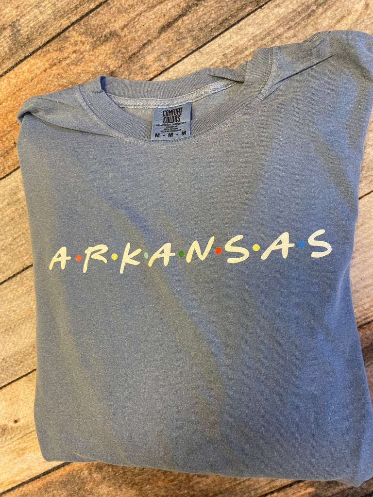 ARKANSAS Friends Font Longsleeve Tee