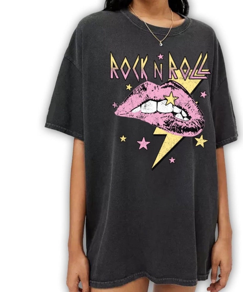 Rock n Roll Lightning Graphic Tee