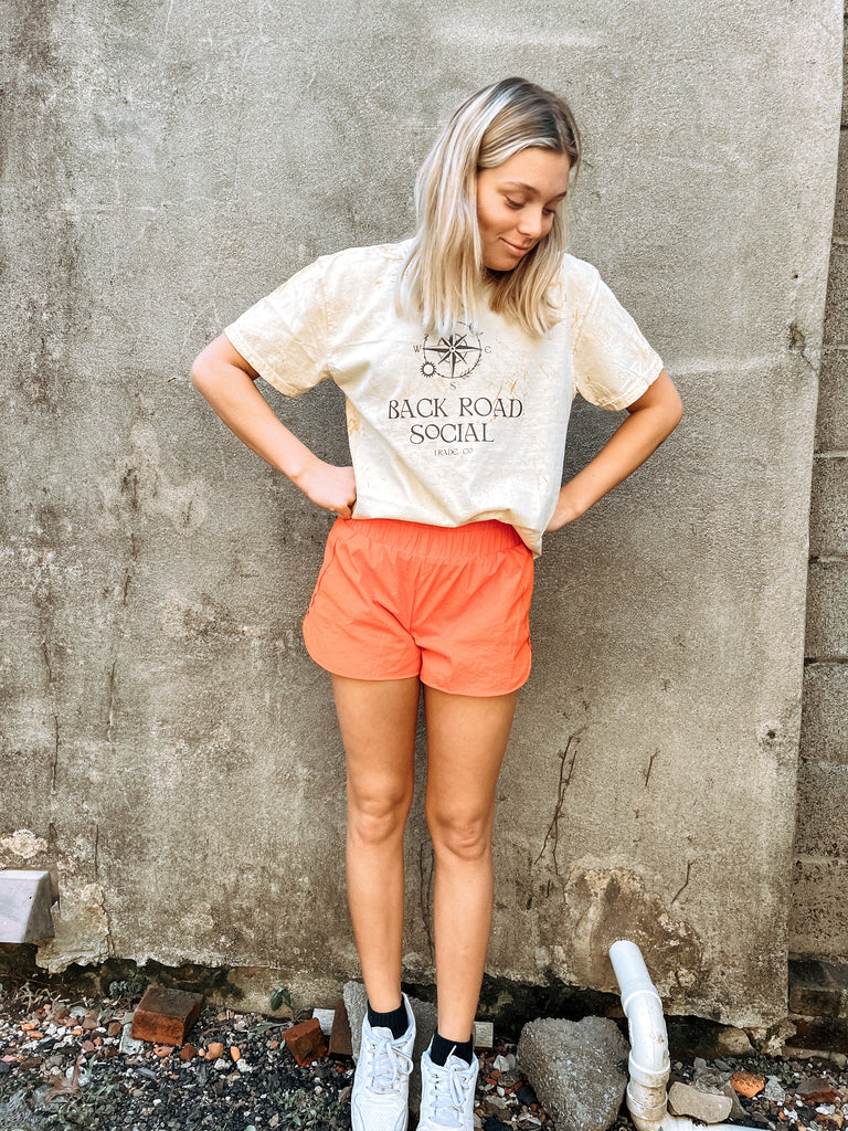 Backroad Social Logo colorblast tee