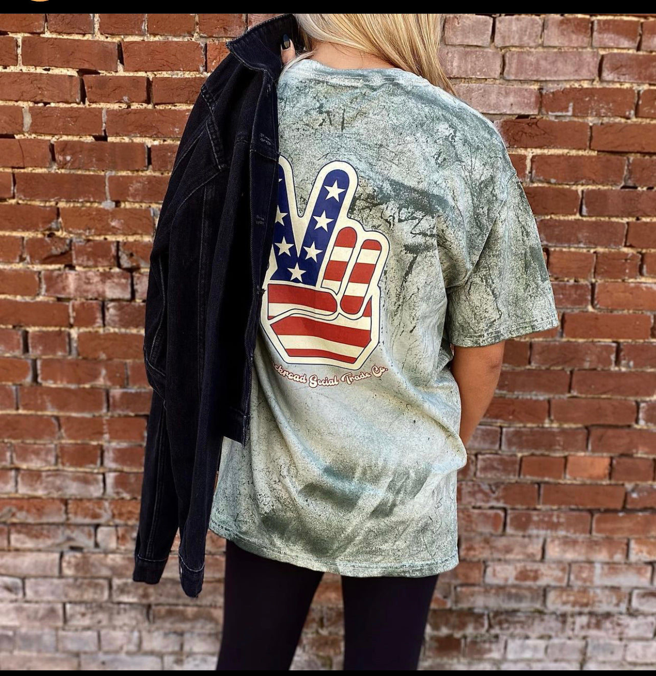 USA Green Tie Dye Short Sleeve