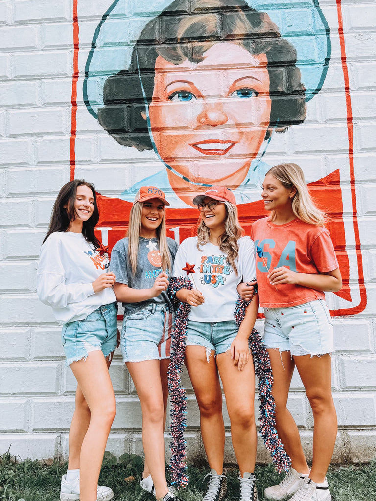America cropped tee