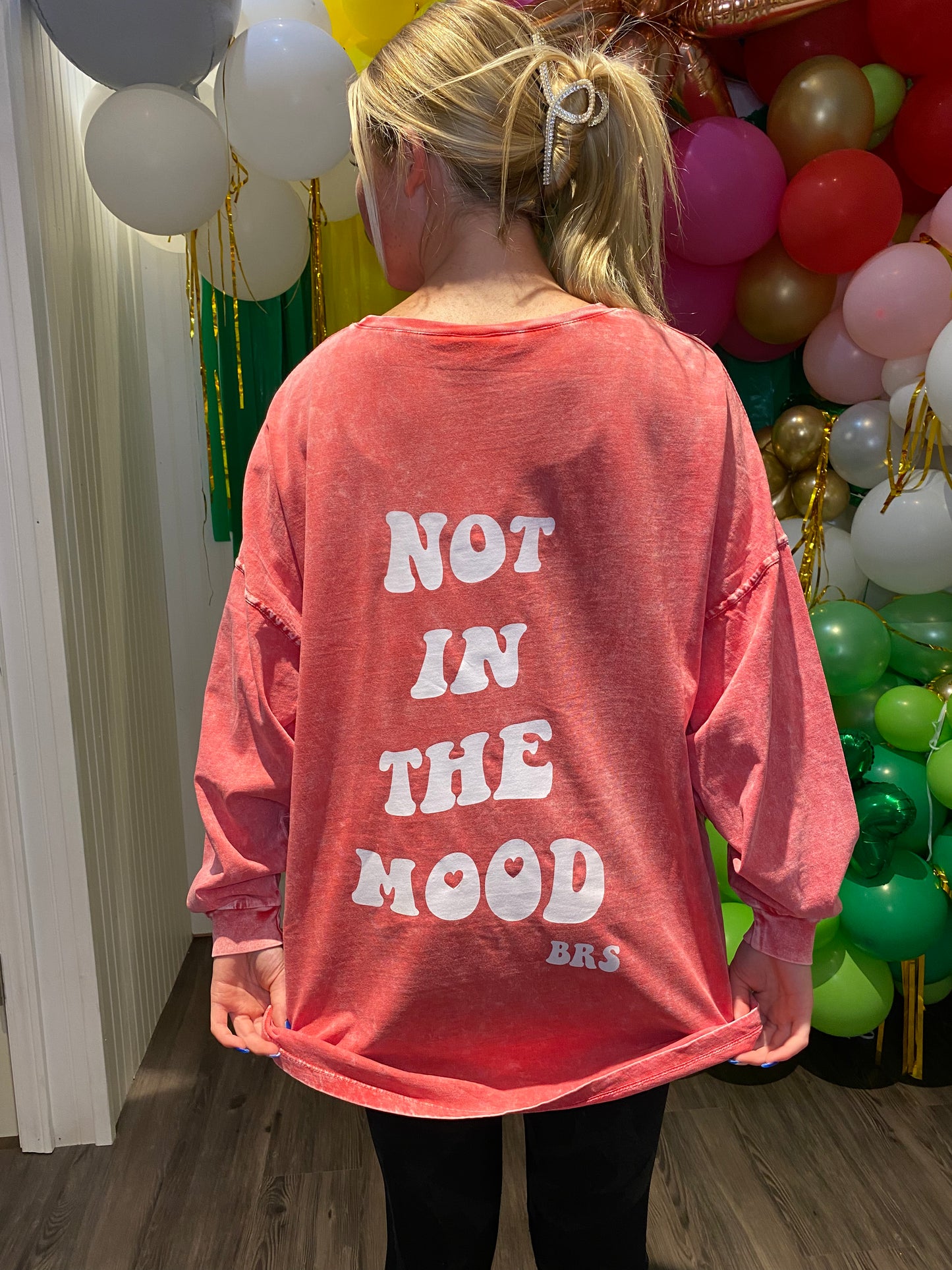 Not in the mood long sleeve tee