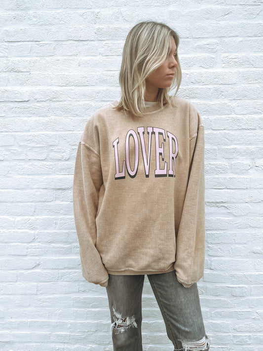 Lover corded sweatshirt