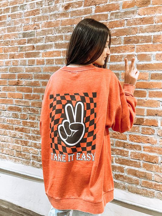 Take it easy crewneck