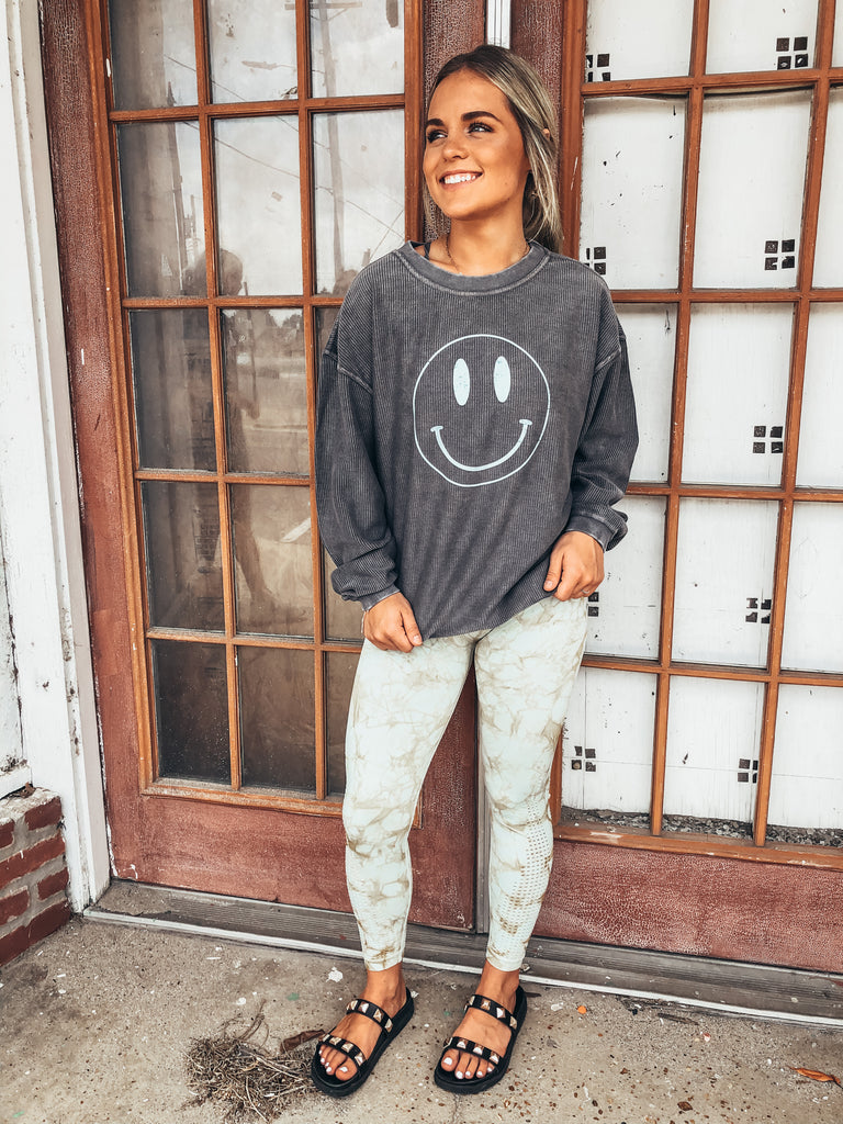 Smiley Corded Pullover