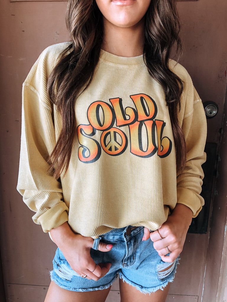 Old Soul corded pullover