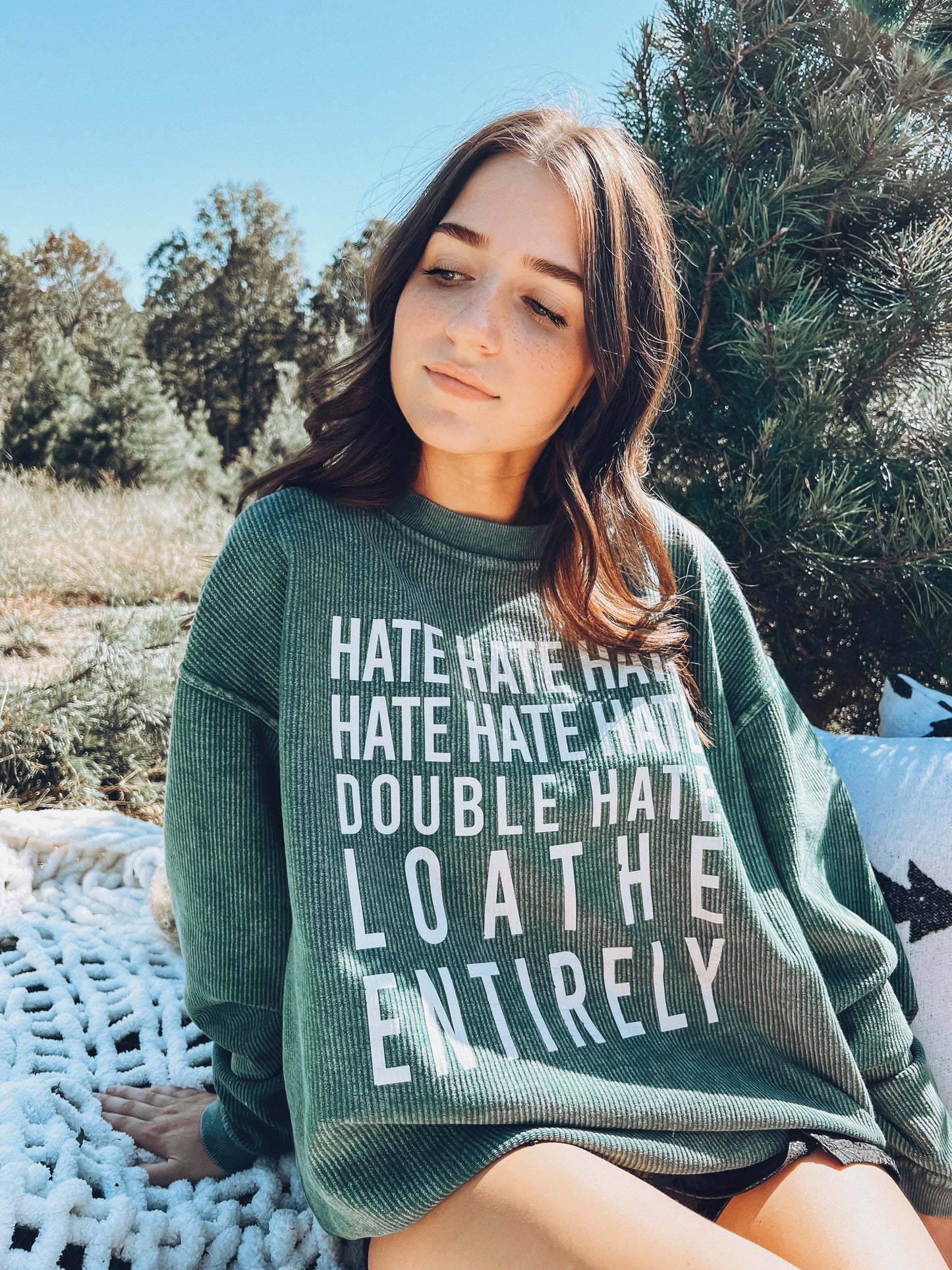 Loathe entirely grinch corded pullover
